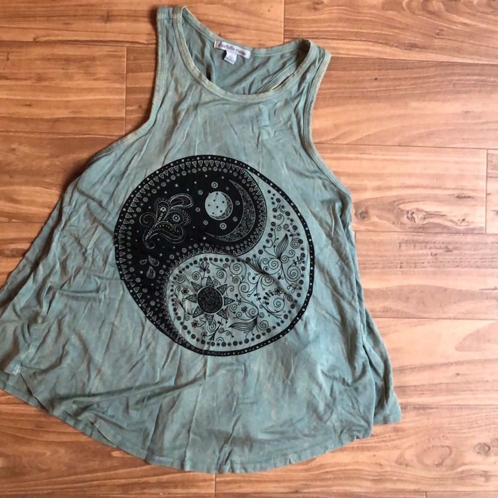 Faded green Razorback tank